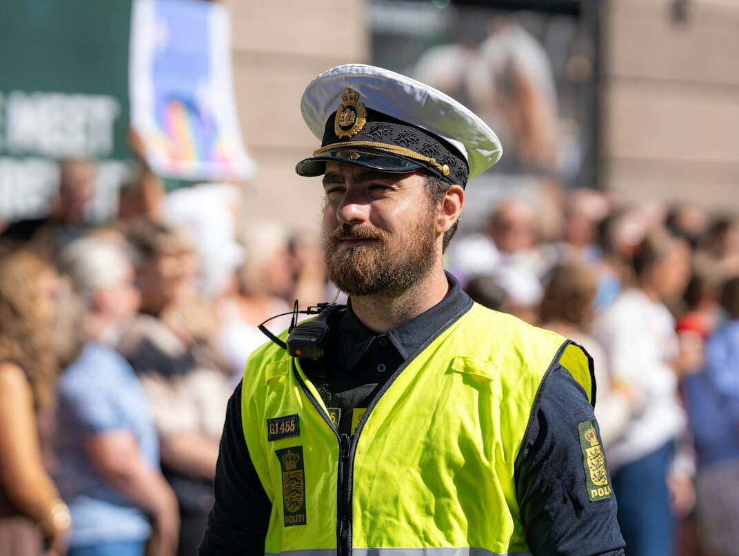 Portrait of a Danish male city guide smiling outdoors
