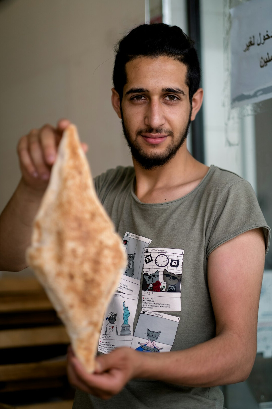 Portrait of a Danish-Middle Eastern male food culture guide