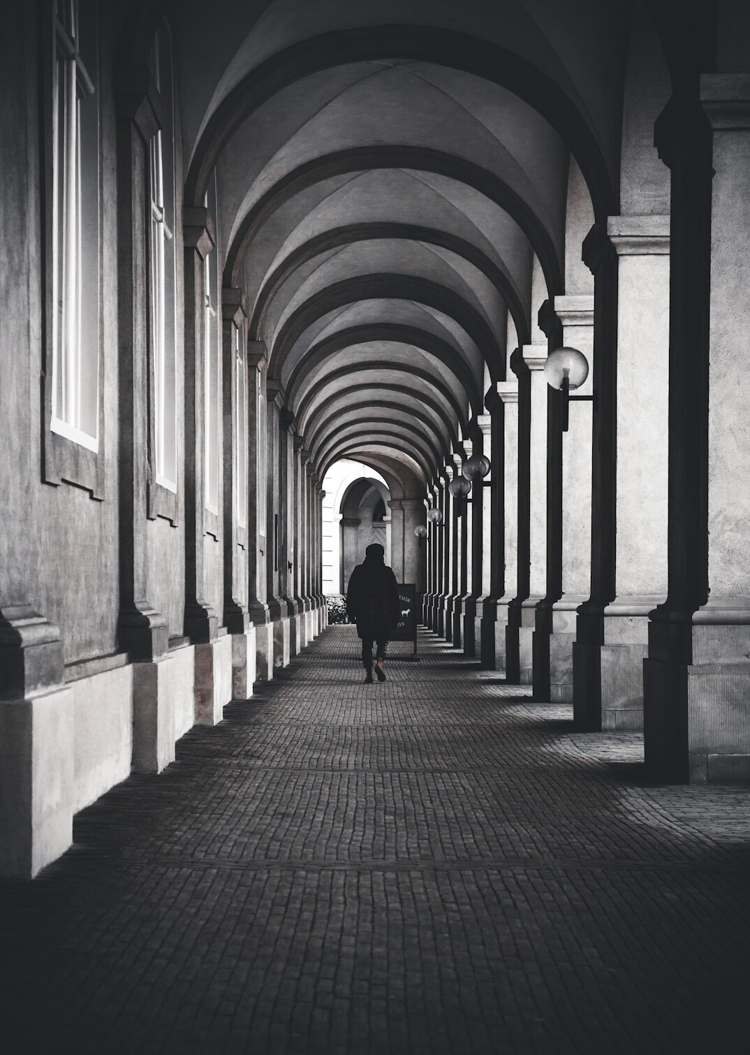 Portrait of the Danish founder of a storytelling and city walk company